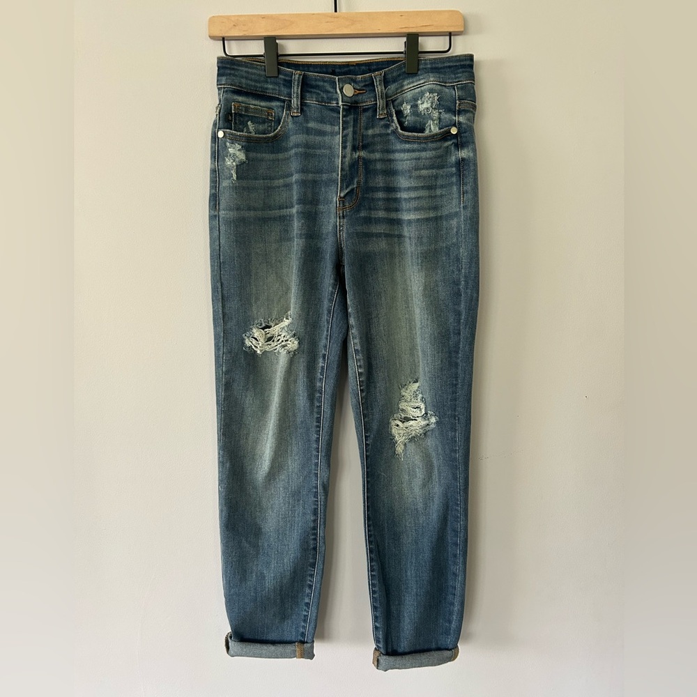 Judy Blue High Waste Slim Fit Jeans, EUC, Size 5/27 - US Size 4 - Picture 3 of 15